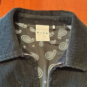 Forest green corduroy Kith trucker jacket